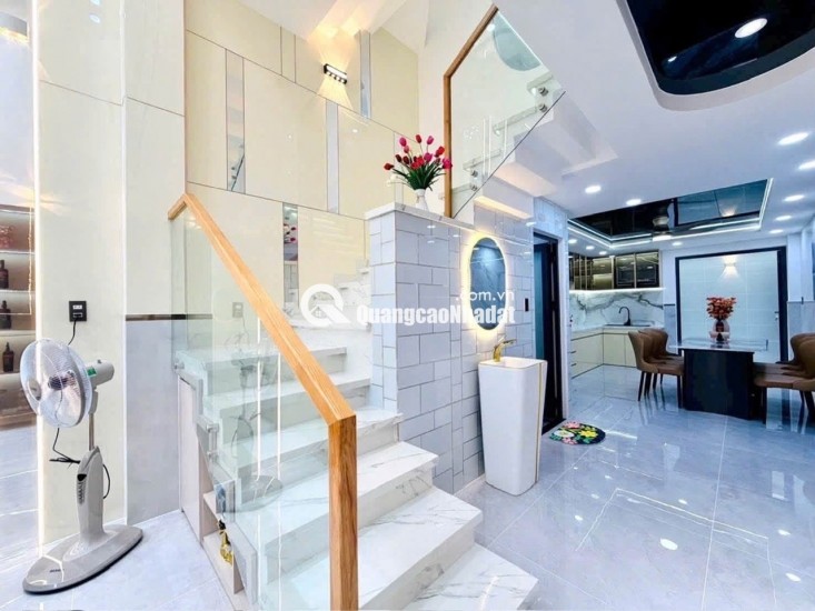 NHÀ MỚI XÂY, FULL NỘI THẤT – NGAY NGÃ 5 QUANG TRUNG, GÒ VẤP